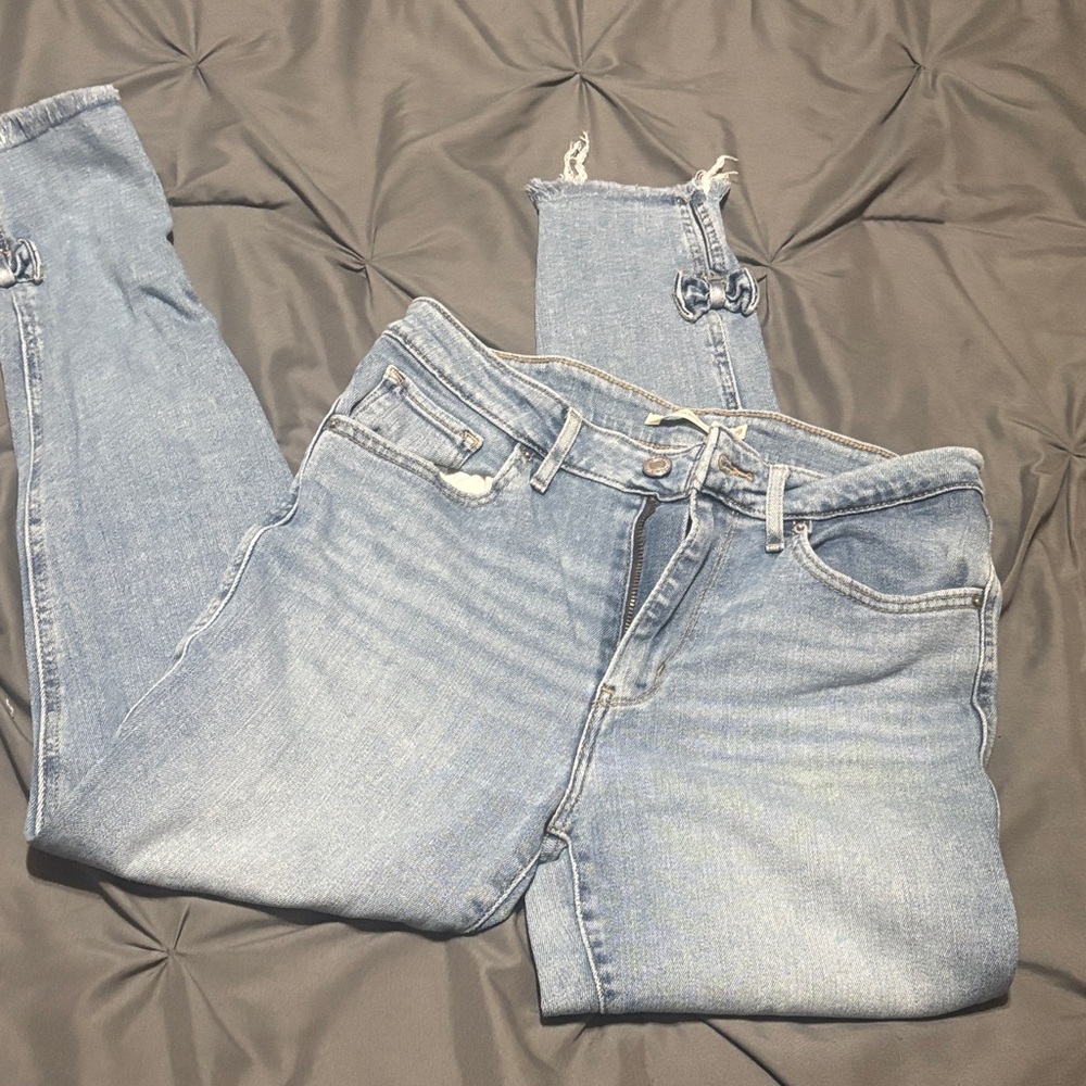 Levi's Light Blue Ankle Jeans